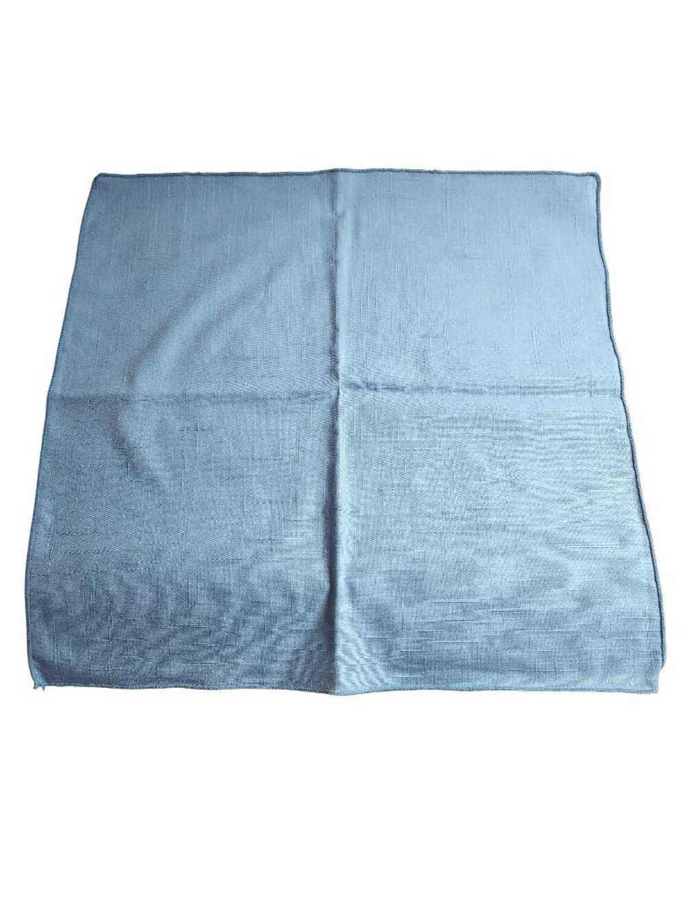 Set Of 4 Cloth Napkins Blue Cotton Table Linens 17"x16" square
